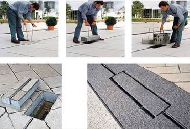 How far is it to install a sump pit of linear drainage channel?